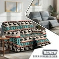 thumbnail image 5 of Xoenoiee Aztec Horse American Tribal Print Recliner Sofa Slipcover with Pockets 6-Piece Stretch Recliner Covers Spandex Fabric 2-Seater Reclining Couch Cover with Elastic Bottom, 5 of 6