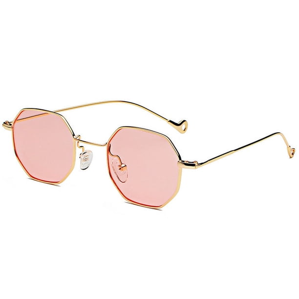 Gafas de sol cuadradas pequeñas para mujer, gafas de sol planas de calle de moda para hombre, gafas de sol de ocho lados