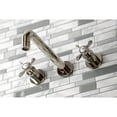 thumbnail image 3 of Kingston Brass KS8026BEX Essex Two-Handle 3-Hole Wall Mount Roman Tub Faucet in Polished Nickel, 3 of 7