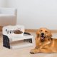 thumbnail image 3 of Comedero elevado para gatos Comedero para gatos de interior Plataforma para cuencos Soporte de altura ajustable, 3 of 4