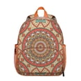 thumbnail image 1 of Sacred Symbol Mandala Ergonomic Backpack - Comfortable Wear with Spine Protection for Students, 1 of 5