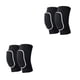 thumbnail image 1 of Soidarity Rodilleras de tela transpirable de alta elasticidad para deportes y baile, voleibol, rodilleras deportivas para niños, negro + blanco, Negro+Blanco Como se muestra 2piezas, 1 of 6