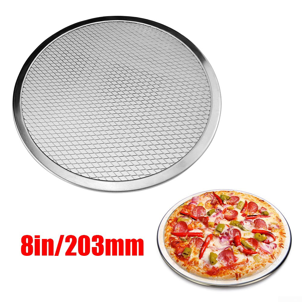 Aluminum Mesh Grill Pizza Screen Round Baking Tray Net Kitchen Tool Ovens Kit