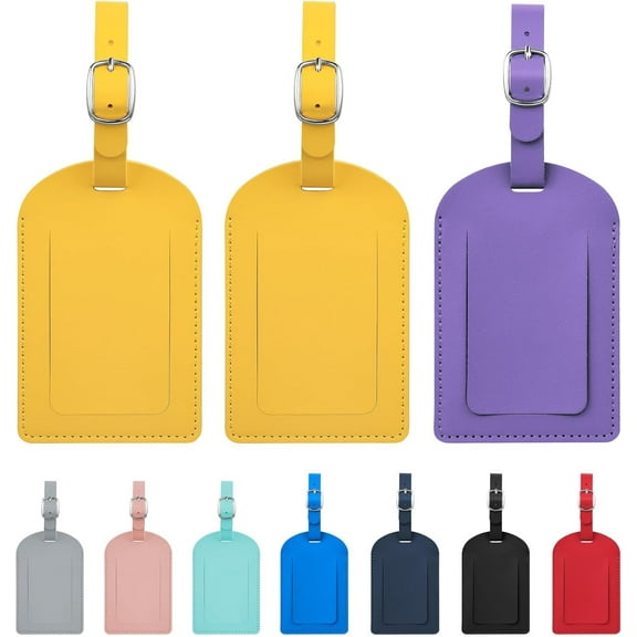 3-Piece Luggage Tags for Suitcase Travel Bag Labels Privacy Protection Luggage Tag for Baggage PVC Baggage ID Label Tags