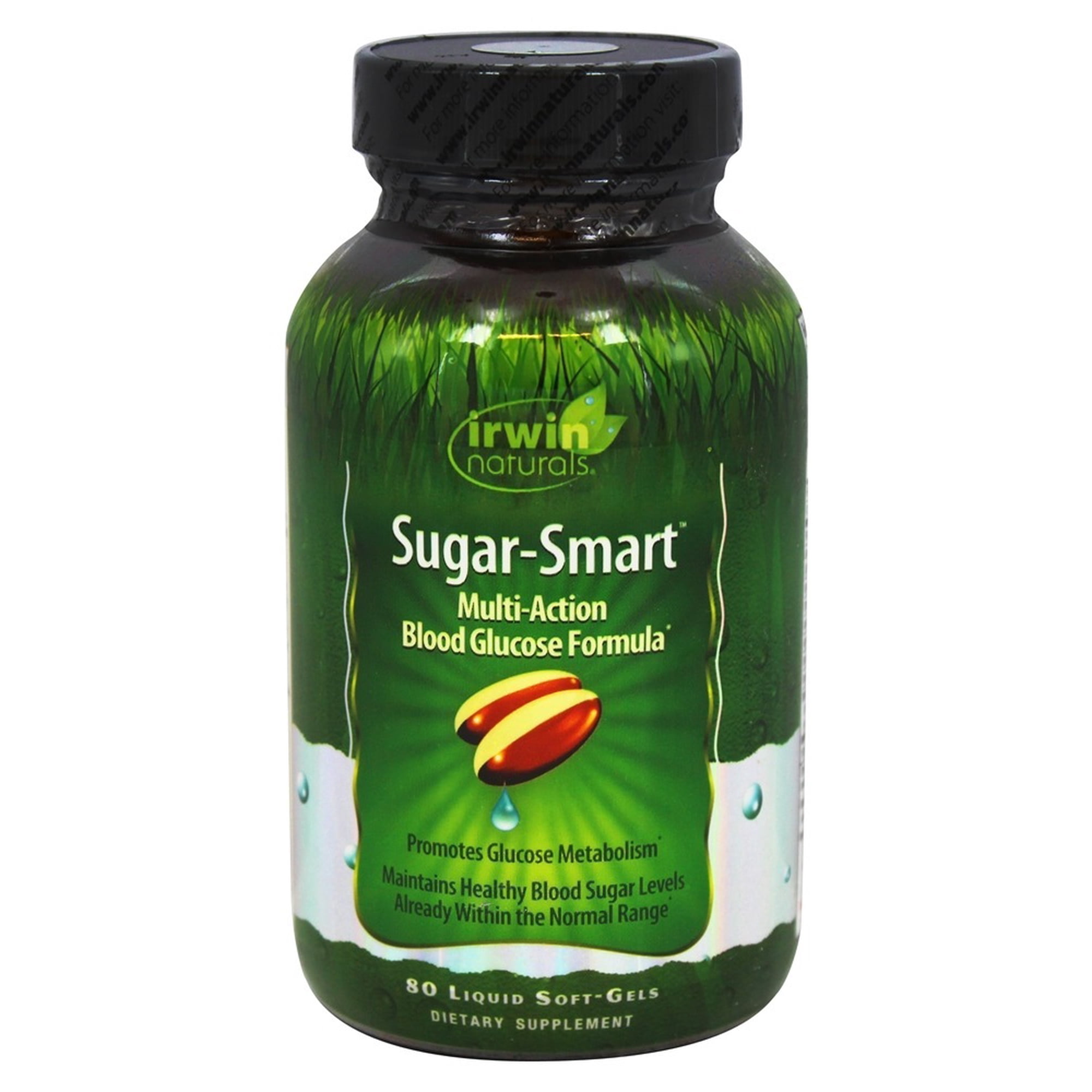 Irwin Naturals Sugar-Smart Multi Action Blood Glucose Formula Softgels, 80 Ct