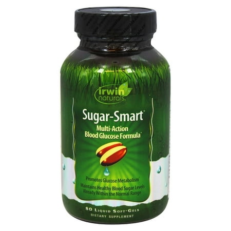 Irwin Naturals Sugar-Smart Multi Action Blood Glucose Formula Softgels, 80 Ct