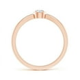 thumbnail image 2 of ANGARA Lab Grown Tapered Diamond Solitaire Promise Ring for Women in 14K Rose Gold (Size-3.4mm| Color-F-G| Clarity-VS) | April Birthstone, Anniversary, Jewelry Gift for Women | Lab-Grown Diamond Ring, 2 of 4