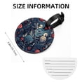 thumbnail image 5 of Love Set of 2pcs PU Leather Round Suitcase Tags with Privacy Cover and Name ID Tag - Ideal for Travel Luggage, Handbags, Backpacks, School Bags, 5 of 6