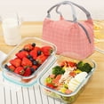 thumbnail image 1 of LEEYNEER Clearance!  Bento Box Fashion Well Design Insulated Lunch Bag Portable Warm Keeping Lunch Bag For Office Work Reusable Lunch Box Insulated Lunch Bag Multi-color, 1 of 3