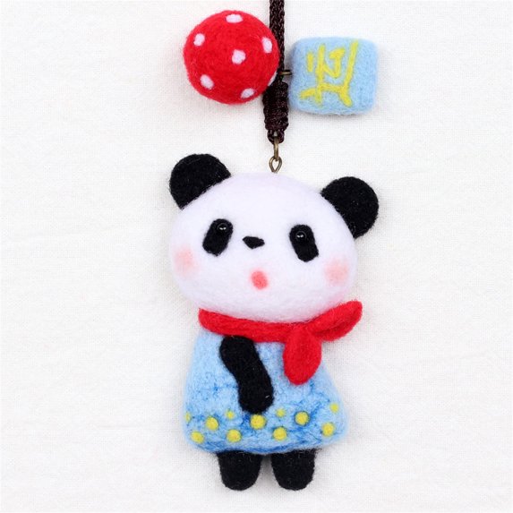 Aozowin Cute Pattern Handmade DIY Poke Wool Felts Material Production Package,Christmas Gifts for Kids
