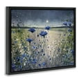 thumbnail image 2 of Moon over Blooming Flowers Black Floating Frame Canvas Art, 21 x 17, Made In USA, 2 of 8
