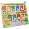 thumbnail image 3 of Magnetic Color Sorting Board Wooden Color Counting Maze Board Color Classification Learning Board Montessori Educational Kids Toy Color and Number Matching Game for Kids Toddlers, 3 of 11