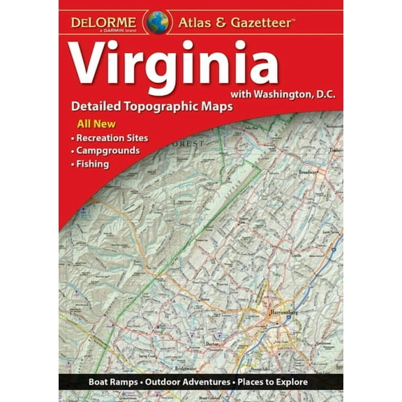 Delorme Atlas & Gazetteer: Virginia with Washington, D.C