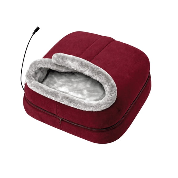 Cozy Heated Foot Massager with Heat Therapy, Massage Function, Separate Controls, Detachable Foot Pocket, Home Relaxation, 1 Count