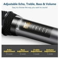 thumbnail image 4 of Bietrun Wireless Microphones with Echo,Treble,Bass&Bluetooth,160FT Range,Portable UHF Handheld Karaoke Dynamic Microphone System with Rechargeable Receiver for Karaoke,Singing,Amp,PA System,DJ,Stage, 4 of 6