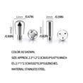 thumbnail image 4 of Toystoory Cabezal de vapor de acero inoxidable, rotación libre, diseño Simple, filtro de Metal, apariencia exquisita, suministros de café, boquilla de Juegos de servir café y té Type1 Gagia Toystoory HA064614-02, 4 of 6