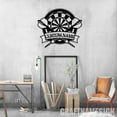 thumbnail image 2 of Craftnamesign Custom Dart Game Metal Sign LED Light, Dartboard Name Sign, Dart Game Home Decor, 2 of 5
