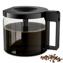 10-Cup Glass Carafe Replacement for Moccamaster  Technivorm Coffee Maker (89830) 1.25L 40oz, Coffee Pot Replacement Compatible with Moccamaster Coffee machine, Glass Coffee Pot, Durable & Reliable