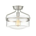 thumbnail image 3 of Savoy House Meridian 1 Light Semi-Flush - Brushed Nickel - M60011BN, 3 of 3