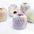 thumbnail image 6 of 2 Rolls of Fine Cotton Yarn Colorful Segmental Dyed Silk Thread Roll for Crochet and Knitting Projects Type 10, 6 of 9