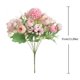 thumbnail image 3 of ¡Oferta promocional de Meiiso! Flores artificiales, ramo de rosas, peonías, margaritas y hortensias de seda artificial, arreglo floral artificial para decoración de bodas, rosa fuerte, 31,5 x 19,8 x, 3 of 6