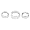 thumbnail image 1 of AC Switch Cover Trim, Audio CD Button Decoration Colorfast Anti UV Coating Fashion Decor  For Car Silver, 1 of 8