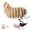 Brown, variant on Wagging Tail for Car, Remote Control Electric Auto Trunk Tail, Cute Fuzzy Moving Faux Fur Animal Costume Tail Charm Cosplay Accessory