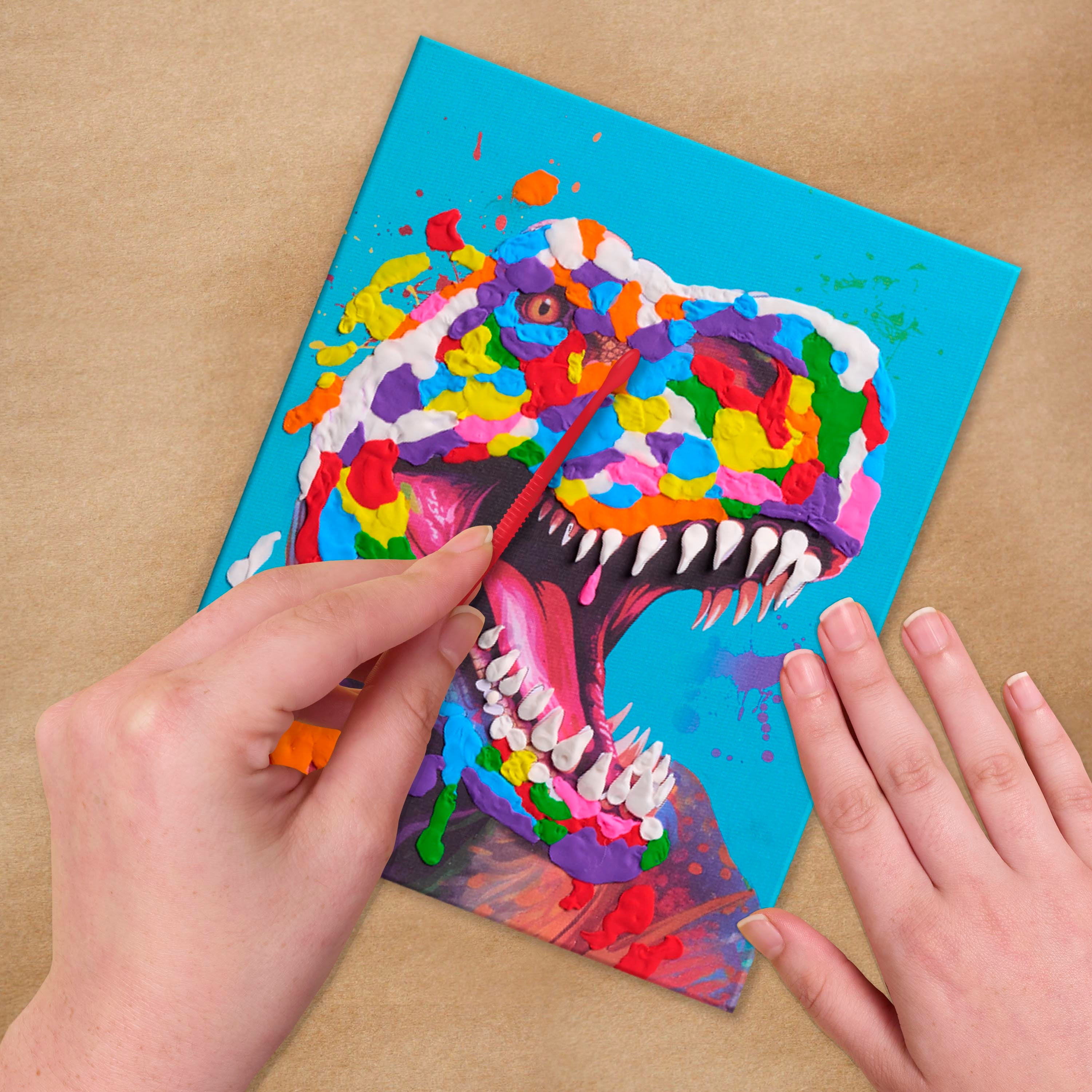 (3 pack) Sensory Clay by Number Dinosaur & Friends