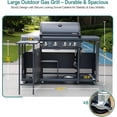 thumbnail image 3 of Gas Outdoor Kitchen Island Grill with Side Burner, 52,000 BTU (LGP/NG) - BRANDMAN GRILLS SINCE 1987, 3 of 11