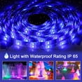 thumbnail image 3 of Tira de luces LED de 10 m, 300 LED, RGB 5050, IP65, multicolor, decoración de neón recortable, 44 LED, control remoto, 12 V, 5 A, 3 of 5