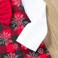 thumbnail image 5 of Afdoent Girls Dresses Christmas Toddler Dress Baby Girl Clothes Outfit Bowknot Plaid Party Dresses 5-6 Years, 5 of 9