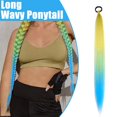 thumbnail image 2 of Daily Mix Store Braiding Hair Extensions Straight 24 Ponytail With Rubber Band 7 Colors, 2 of 9