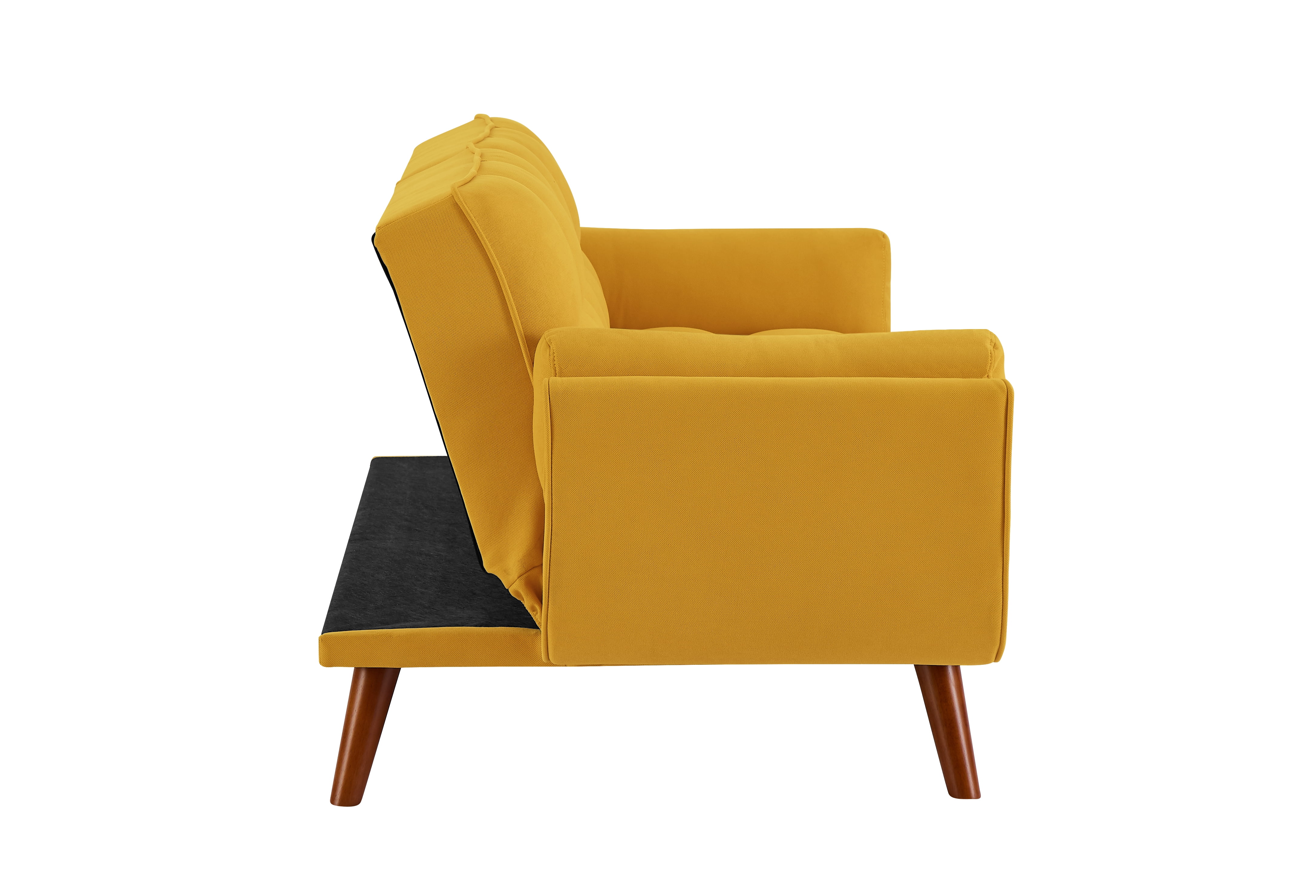 Linen Sofa Furniture Adjustable Backrest Recliner, Yellow