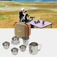 thumbnail image 4 of Juego de Té de Viaje Reutilizable Sunnimix 4 Piezas Acero Inoxidable 304, 4 of 7