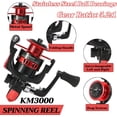 thumbnail image 4 of 6.9ft Telescopic Fishing Rod and Reel Combo Set with Carbon Fiber Pole, Spinning Reel, Lures & Bag for Freshwater Fishing, 4 of 6