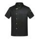 thumbnail image 5 of Chaqueta de chef de verano con botones a presión y manga corta para cocinar en hoteles Black XL, 5 of 9