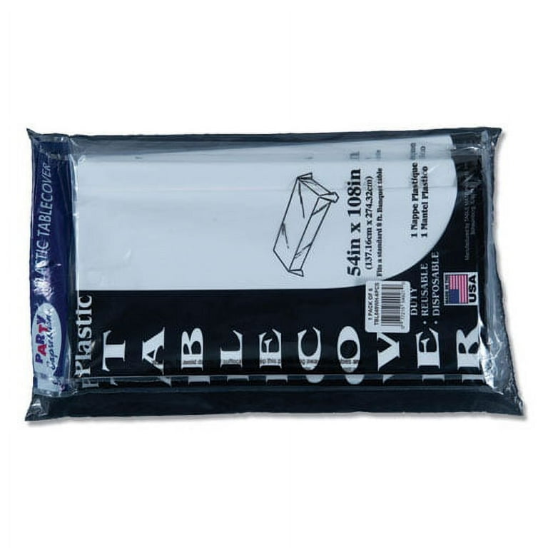 Table Set Rectangular Table Cover, Heavyweight Plastic, 54 Table Set Rectangular Table Cover, Heavyweight Plastic, 54