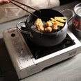 thumbnail image 3 of Japanese Style Deep Frying Pot Tempura Black Kitchen Frter Pan For Kitchen Cooking, 3 of 8