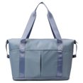 thumbnail image 1 of Bolsa De Ejercicios Bolsa De Ejercicios Bolsa de fitness para mujer Bolsa de deporte Oxford de gran capacidad para viajes y natación (azul), 1 of 7