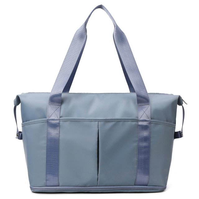 Bolsa De Ejercicios Bolsa De Ejercicios Bolsa de fitness para mujer Bolsa de deporte Oxford de gran capacidad para viajes y natación (azul)