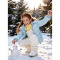 thumbnail image 4 of Wantdo Girl's Recycled Coat Waterproof Winter Jacket Insulated Puffer Jacket Light Blue 6/7, 4 of 10