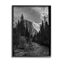 Stupell Industries Yosemite Park Nature Scenery Photograph Black Framed Art Print Wall Art, Design by Andre Eichman
