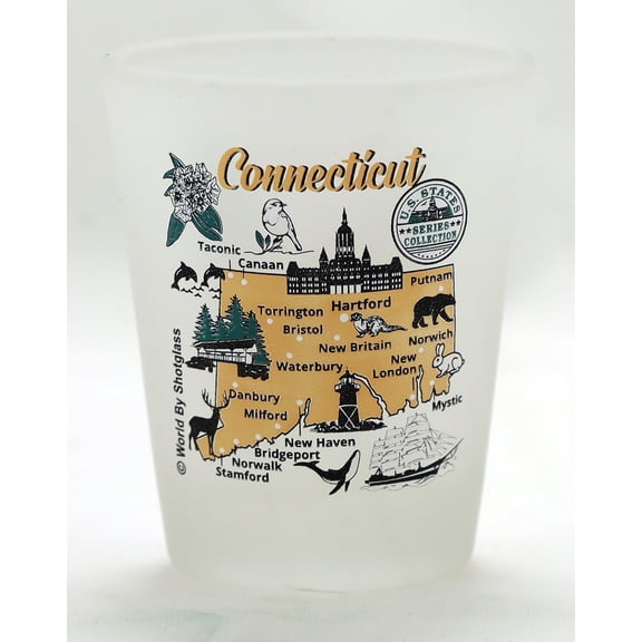 Connecticut US States Series Collection Shot Glass