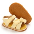 thumbnail image 4 of Diconna Baby Girls Summer Bow Sandals, Soft Sole Non-Slip  Flats Pre-Walkers, 4 of 4