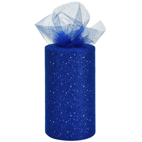 Cinta Decorativa TONIFUL Tul Brillante Azul Real 15 cm x 46 m
