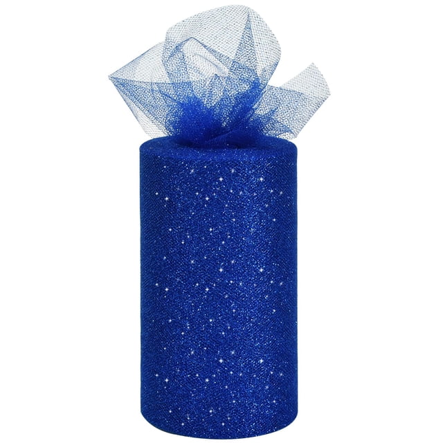Cinta Decorativa TONIFUL Tul Brillante Azul Real 15 cm x 46 m
