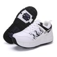 thumbnail image 4 of Chaussures de Patinage à Roulettes pour Enfants Garçons Filles Roues Espadrilles à Deux Roues Garçon Fille Roues Tennis, 4 of 5
