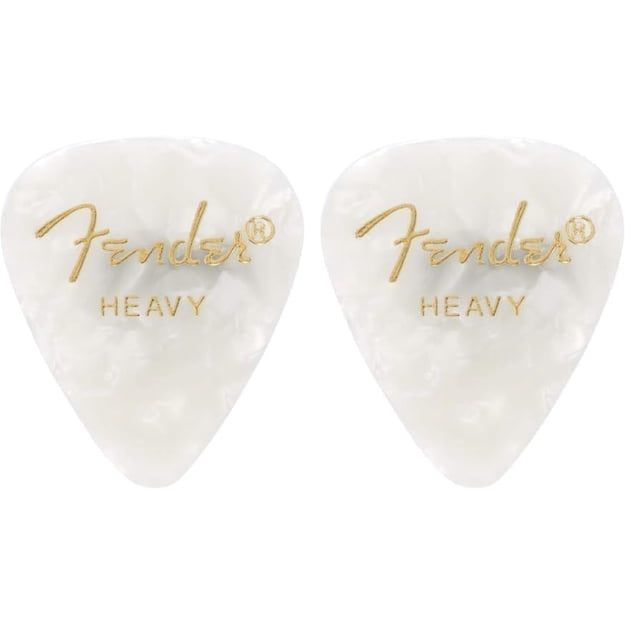 Púas para guitarra Fender Premium Celluloid 351 Shape Heavy, 24 unidades