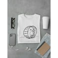 thumbnail image 3 of The Hamster Wheel Of Work T-Shirt Men -Wilfred Hildonen Designs, Male Large, 3 of 4