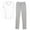 Gray 2, variant on Kureaily Men's Pajamas Half Sleeved Trousers Set V Neck Thin Can Be Worn Outside The Casual Style Of Homewear Short Sleeve Sleepwear